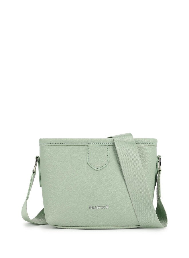 Fastrack Main Character Sling Bag for Women | Compact Crossbody with Magnetic Closure Flap, Adjustable Strap & Internal Zipper Pocket | Trendy Everyday Sling Bag - Image 1